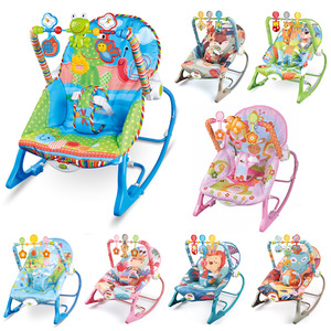 婴儿多功能摇椅哄睡神器音乐电动震动安抚摇篮床跨境玩具