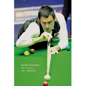 奥沙利文斯诺克台球明海报 台球男明星 台球厅桌球室壁画定做