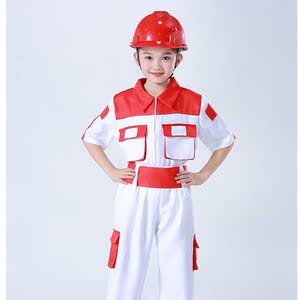 幼儿摄影写真司机小小粉刷匠小朋友建筑工走秀儿童职业扮演表演服