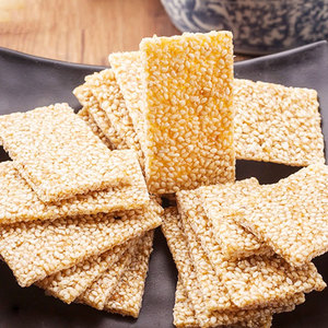 湖北钟祥特产焦切焦切片莫愁村芝麻糖片传统纯手工糕点芝麻片香脆