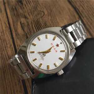 海鸥牌钢铁长城军手表st5机芯80年代全新库存古董老表手动机械古