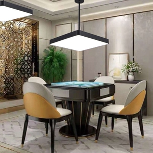 麻将桌专用灯棋牌室吊灯打麻将升降灯麻将馆led灯具超亮麻将房照