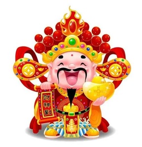 十字绣五小财神