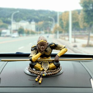 禅意汽车车载摆件大话西游齐天大圣孙悟空猴子斗战胜佛