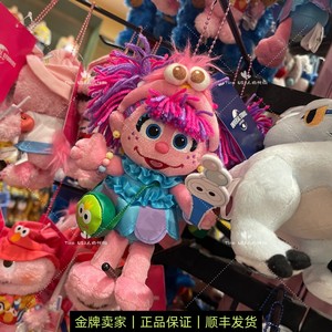 日本USJ大阪环球影城限定芝麻街Moppy  Abby背斜挎包玩偶挂件包挂