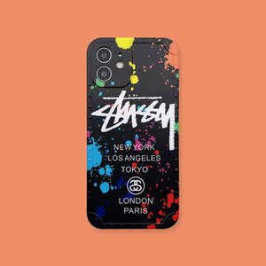 潮牌stussy斯图西适用iphone12promax苹果11手机壳x情侣8plus软xr