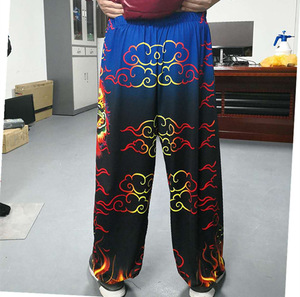 印花裤 灯笼裤醒狮裤 舞狮裤彩狮裤 武术 练功裤 太极裤 南狮长裤