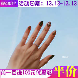 香港正品代购apm monaco麦穗纹戒指纯银关节软骨尾戒个性指环女