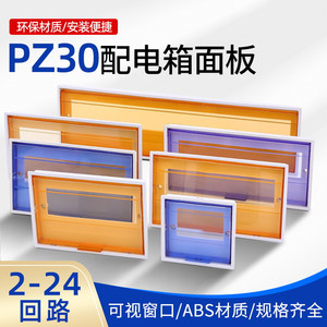 配电箱盖板PZ30空开关盒面板15回路204弱16强电箱盖子10位2塑料20