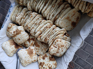 5个枣庄台儿庄特产名吃挎包火烧烧饼手工制作五谷杂粮 面点面食