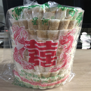 广东茂名化州特产老式双喜米糕饼香脆甜订婚结婚过礼龙凤糯米糕点