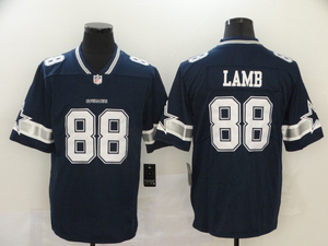 nfl橄榄球服 达拉斯牛仔 cowboys 88号 ceedee lamb 男子刺绣球衣