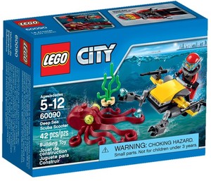 全新lego乐高积木玩具60090 城市系列 深海潜水摩托 礼物