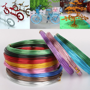 1-3mm学生美术劳技课彩色铝丝手工diy 编织自行车造型细铝线材料