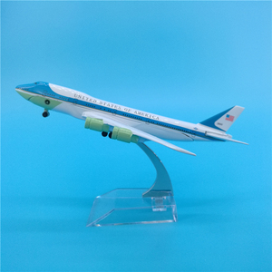 美国总统专机空军一号波音b747飞机模型带起落架创意礼品摆件收藏