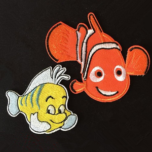 卡通热带鱼衣服装饰贴布贴花辅料刺绣经典小丑鱼尼莫海底总动员