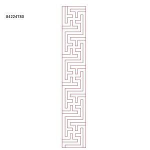 线条仿古万字回纹花边线雕单线矢量plt文泰牙板精雕图电脑雕刻图