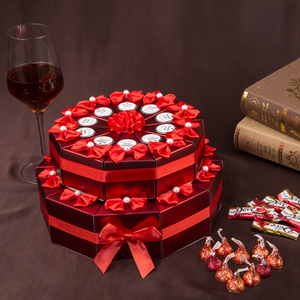 结婚新款欧式蛋糕桌摆喜糖盒婚庆礼品盒子婚礼创意回礼包装糖果盒