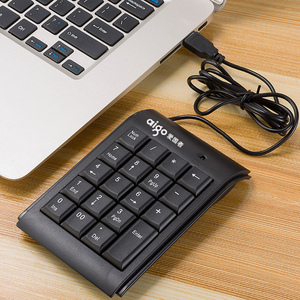 爱国者数字小键盘 联想戴尔笔记本电脑用财务会计USB外接W909键盘