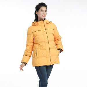 特价促销正品广迪崇雅鹅绒女装中长款厚款羽绒服年轻休闲修身外套