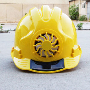 太阳能风扇安全帽工地施工建筑帽防晒遮阳防护降温消暑头盔