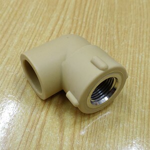 中财ppr管道ppr冷热水管配件20 25 32 4分6分1寸内丝弯头内牙弯头