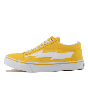 revenge x storm old skool限量闪电鞋 rvg低帮滑板鞋 黄白系带