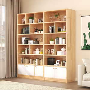 ikea宜家书架书柜落地组合一体靠墙儿童书报架简约现代收纳储物柜