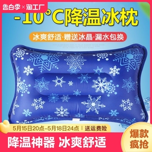 冰枕夏降温学生午睡枕头水床垫双人冰枕头凉垫水袋冰垫水枕头冰凉