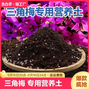 三角梅专用土营养土花土开花盆栽肥料泥土种植土培养土通用发酵