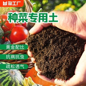 种菜土壤营养土通用型种植土花土泥土黑土有机肥料蔬菜专用土发酵