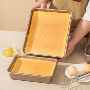 烤盘烤箱用古早蛋糕卷模具家用烘焙工具不粘长方形雪花酥专用托盘