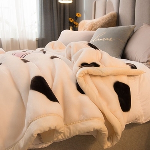 拉舍尔毛毯加厚冬季办公室午睡盖毯子床单人宿舍学生法兰绒沙发毯
