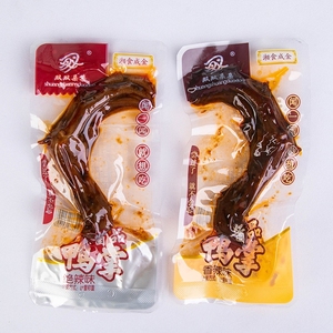 湖南平江特产双双朵朵酱品鸭掌香辣味小包装鸭爪称重500g零食整箱