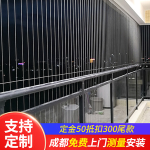成都儿童阳台隐形防护网家用防坠落 不锈钢丝防盗网 高层窗户护栏
