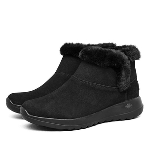 斯凯奇冬款加绒女鞋反毛皮雪地靴时尚休闲鞋保暖舒适短靴子15501