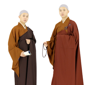 竺云僧服居士咖啡色居士服僧人木兰五衣七衣五条缦衣受戒衣袈裟