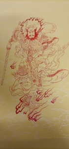 朱砂手工画像王灵官(支持定制)