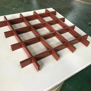 吊顶铁格栅天花吊顶材料格棚格栏铝合金格珊网格子集成葡萄架