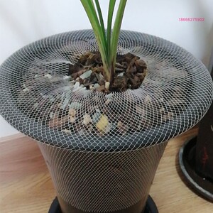 兰花盆网套 装盆栽保护专用罩网 防猫抓防漏网 高弹纱线套网