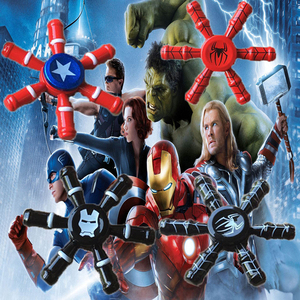 减压玩具三头六臂金刚手指复仇者联盟美国队长超人蜘蛛侠指尖陀螺