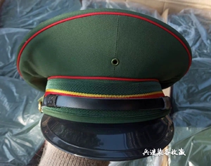 退役库存正品87伍士冰的良大檐帽87伍橄榄绿大檐帽老式帽子收藏帽