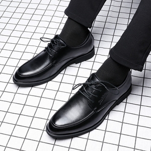 伴郎皮鞋男商务正装真皮休闲年轻高跟西装温州内增高结婚新郎婚鞋