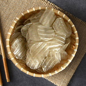 安徽特产迷你小粉皮纯手工地瓜红薯粉皮2斤散装干货凉拌火锅