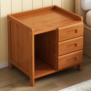 实木简易桌柜