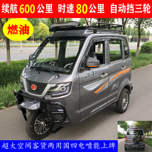 新款燃油三轮摩托车全封闭上牌玉河250非耀隆宗申恒胜金河星助残