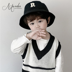 儿童渔夫帽春秋男童韩国