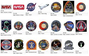 NASA 美国太空总署 航天航空局 刺绣徽章 刺绣章 布贴 衣服补丁
