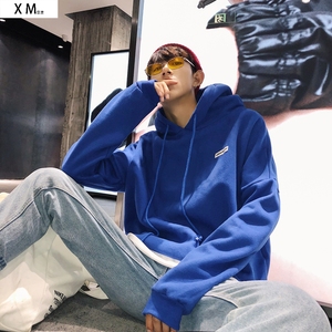 潮牌卫衣男连帽欧美街头港风篮球运动anu衣服藏式士1376纯色文艺