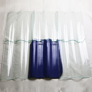 钢化玻璃亮瓦透光屋顶采光瓦琉璃瓦欧式连锁瓦25片木箱玻璃透明瓦